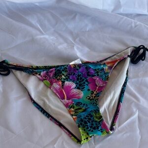 Wet Seal Multicolor Floral Bikini Bottom